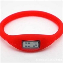 新款负离子硅胶女士手表批发多个颜色现货可印刷定制厂家直销