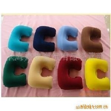 供应pvc植绒充气枕，航空枕(图)