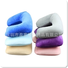 正品WELLHOUSE天鹅绒旅行充气枕头护颈枕U型枕(6色)旅行用品系列