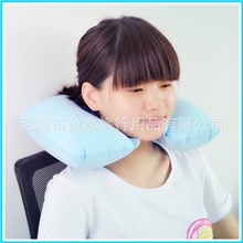 Wellhouse植绒护颈充气枕头飞机枕旅游三宝之U型枕头旅行必备