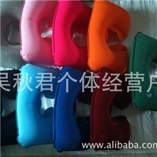 充气U型枕植绒枕旅游枕
