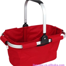 便携带购物篮、折叠购物蓝、铝架购物篮、环保购物篮