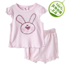 PREETY新款女童兔子套装（TK1473一手6套）外贸童装夏季童套装
