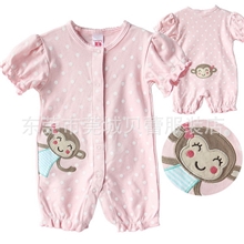 造型哈衣卡特小猴子连身衣爬服婴儿服外贸童装2122