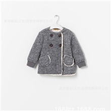 已清货！z家童装儿童羊毛呢外套小童羊羔绒大衣1-3岁