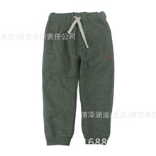外贸原单童装批发蓝狗儿童加厚保暖拉绒裤高品质收口运动长裤