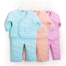 超柔软不起球100%生态棉婴儿/宝宝/新生儿保暖套装/加厚内衣裤