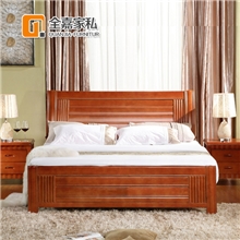 （包物流特价床）实木床橡木床808#