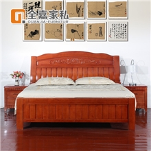 （低价促销）高档双人实木橡木床904A#