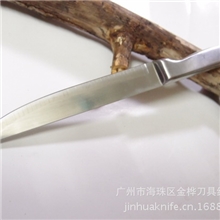4号平山全钢水果刀钢餐刀4#尖头不绣钢果刀阳江刀精品