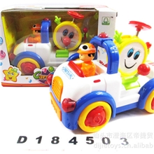 批发供应电动益智卡通汽车带灯带音乐声音汽车大学堂一件起
