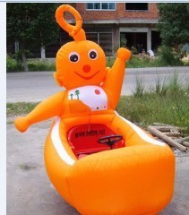 儿童充气玩具，充气单人电瓶车，去电瓶车