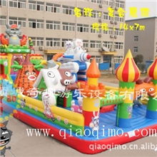 供应复合鹰狼儿童充气蹦床充气弹跳充气玩具
