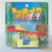 供应手动熊猫轨道，儿童游戏玩具，玩具轨道，塑料玩具