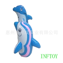 【现货厂家供应充气不倒翁】PVC充气不倒翁充气企鹅PVC促销礼品