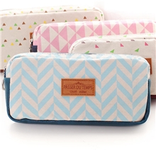 批发笔袋韩版学生文具时尚创意笔盒蒙马特麻布长方形笔袋09294