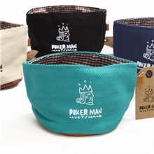 批发家居收纳小小收纳袋扑克人小收纳盒复古小布袋四款50351