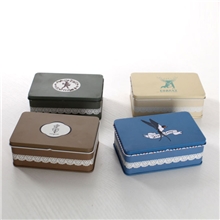 批发铁质收纳盒精美马口铁盒森林系列小号储物盒53536