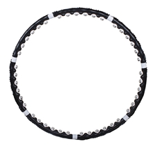 厂家直销黑色磁性按摩呼啦圈呼啦圈可拆卸磁疗按摩呼拉圈批发