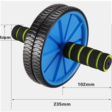 华朗健腹轮双轮健腹器收腹瘦腰滚轮健身器材家用腹肌轮静音