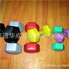 厂家直供环保（过6P检测）灌沙六角哑铃健身器材用品