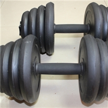 高档新品环保无味全塑PE包胶哑铃25/20/30/40kg公斤家用健身