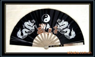 厂家直销印龙不锈钢功夫扇/太极扇/表演铁扇，太极扇