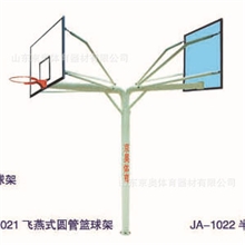 专业生产体育器材健身路径球类配套器材飞燕式圆管篮球架