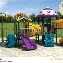 供应儿童游乐设施广州厂家，滑梯塑料玩具JMQ-1038A