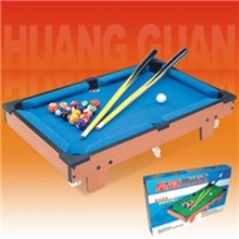 出口欧美标准儿童体育玩具礼品52cm密度板微型桌面台球桌球201D