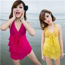 亦美珊正品2013新款显瘦钢托款游泳连体遮肚保守泳衣批发1345