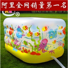 厂家直销abc正品婴幼儿卫浴清洁用具鱼彩缤纷儿童充气游泳池