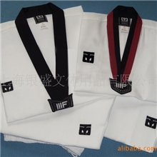 条纹跆拳道服,跆拳道服装,可来样根据要求加工制作