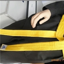 广州厂家直销纯棉黄色跆拳道腰带