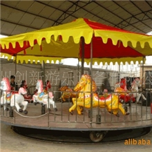 折叠可移动转马、简易转马、旋转木马、儿童转马、双层豪华转马