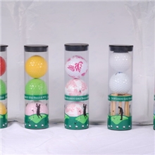 高尔夫球塑料圆筒包装高尔夫球包装圆筒吸塑圆筒环保圆筒