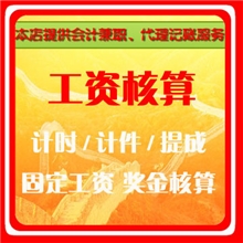 代做工资/代算工资/代做工资表