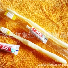 特价旅馆客房二合一牙具农家乐套装招待所牙刷牙膏