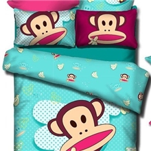 热销爆款卡通全棉活性斜纹印花四件套家纺套件