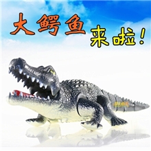 【除人乖乖】电动大鳄鱼玩具仿真动物发声发光GG1048