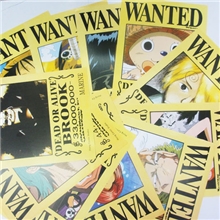 优质供应海贼王通缉令动漫8张套装布纹海报厂直销