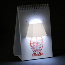 正品床头灯PagebyPage翻页灯USB台历灯可涂鸦LED夜灯礼品台灯