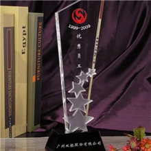 2013新款浦江厂家直销水晶奖杯定制奖牌批发刻字斜面定做奖品