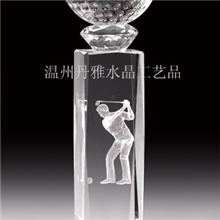 （厂家直销）水晶奖杯内雕水晶奖杯制作欢迎来电订购