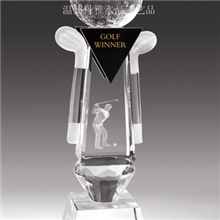 制作水晶奖杯高尔夫奖杯内雕水晶奖杯等多种款式