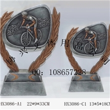 树脂自行车奖杯/工艺装饰摆件/体育运动奖杯/纪念礼品