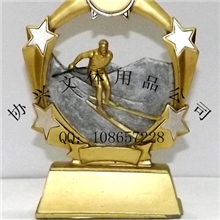 树脂工艺品奖杯ResinIcehockey/滑雪纪念品运动奖杯/高档奖杯