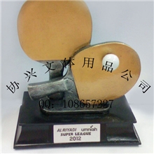 厂家直销树脂工艺装饰摆件/体育运动奖杯/纪念礼品/乒乓球奖杯