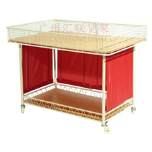 供应大号喷塑促销车商超流动促销台