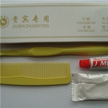 牙刷四件套宾馆客房用牙刷牙膏梳子香皂四件套